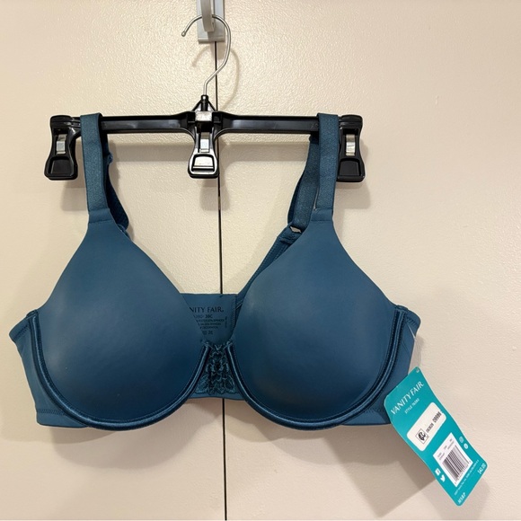 Vanity Fair Blue Full Coverage Bra with Molded Cups - Picture 5 of 7